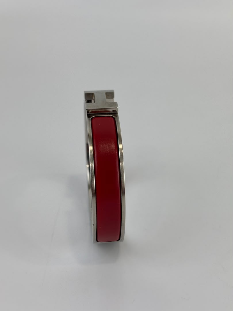Clic H Bracelet Red PHW Size TGM
