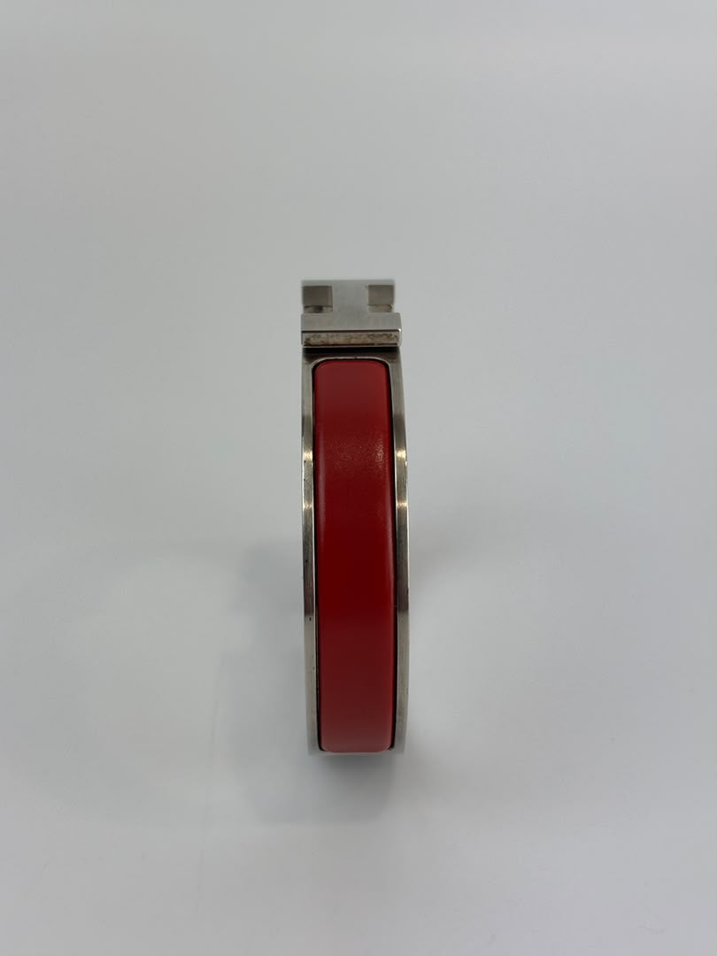 Clic H Bracelet Red PHW Size TGM