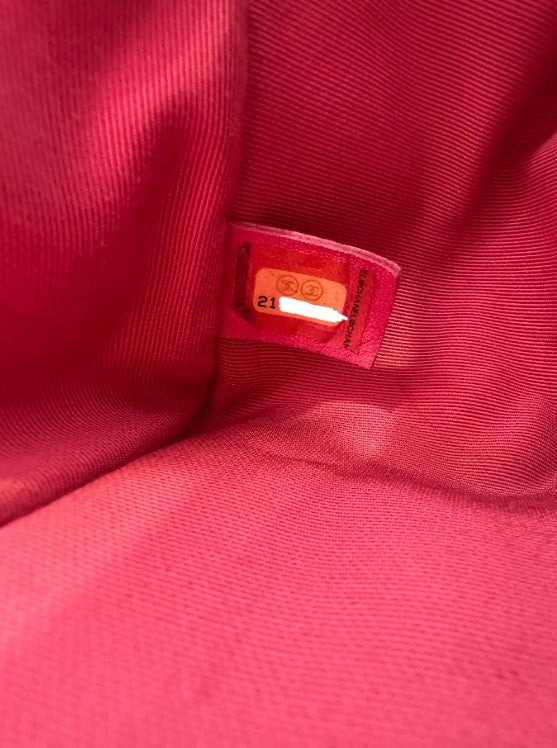 Mademoiselle Chic Pink Quilted  Lambskin Leather Flap Bag GHW