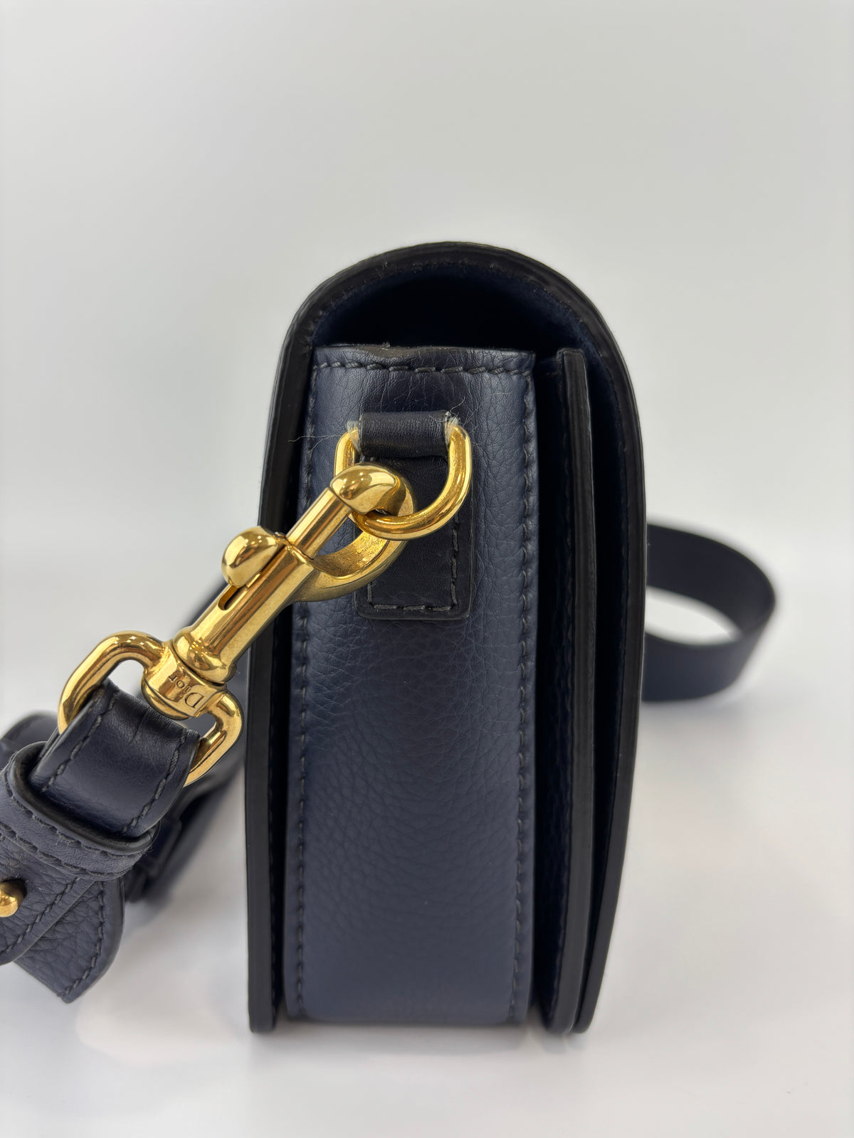 Dior Dio(r)evolution Flap Bag in Navy Calfskin GHW - Glampot