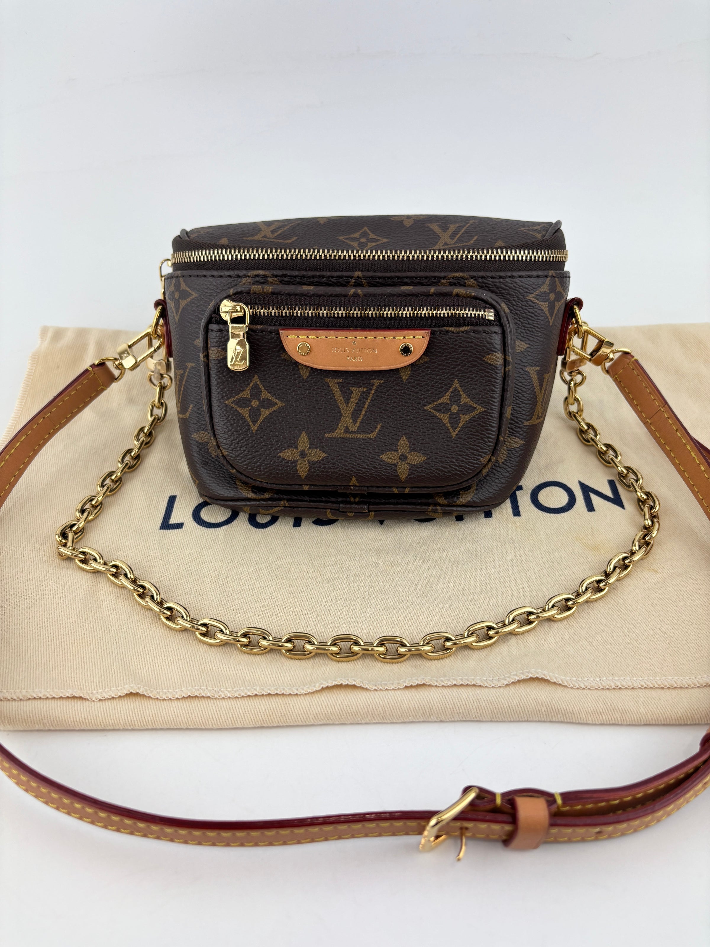 Louis Vuitton M82335 Mini Bumbag Monogram Canvas (RFID)