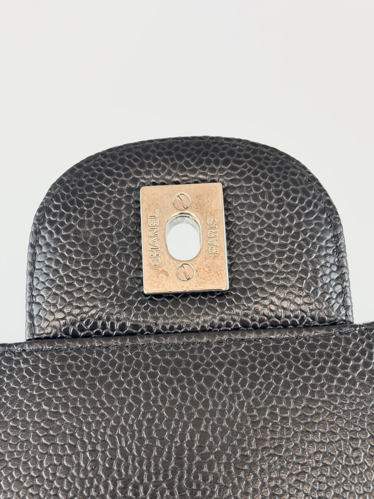 Maxi Classic Double Flap Bag Black Caviar Leather SHW - Glampot
