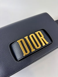 Dior Dio(r)evolution Flap Bag in Navy Calfskin GHW - Glampot