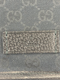 Gucci Black Web Strap Flap Messenger GG Canvas Medium - Glampot
