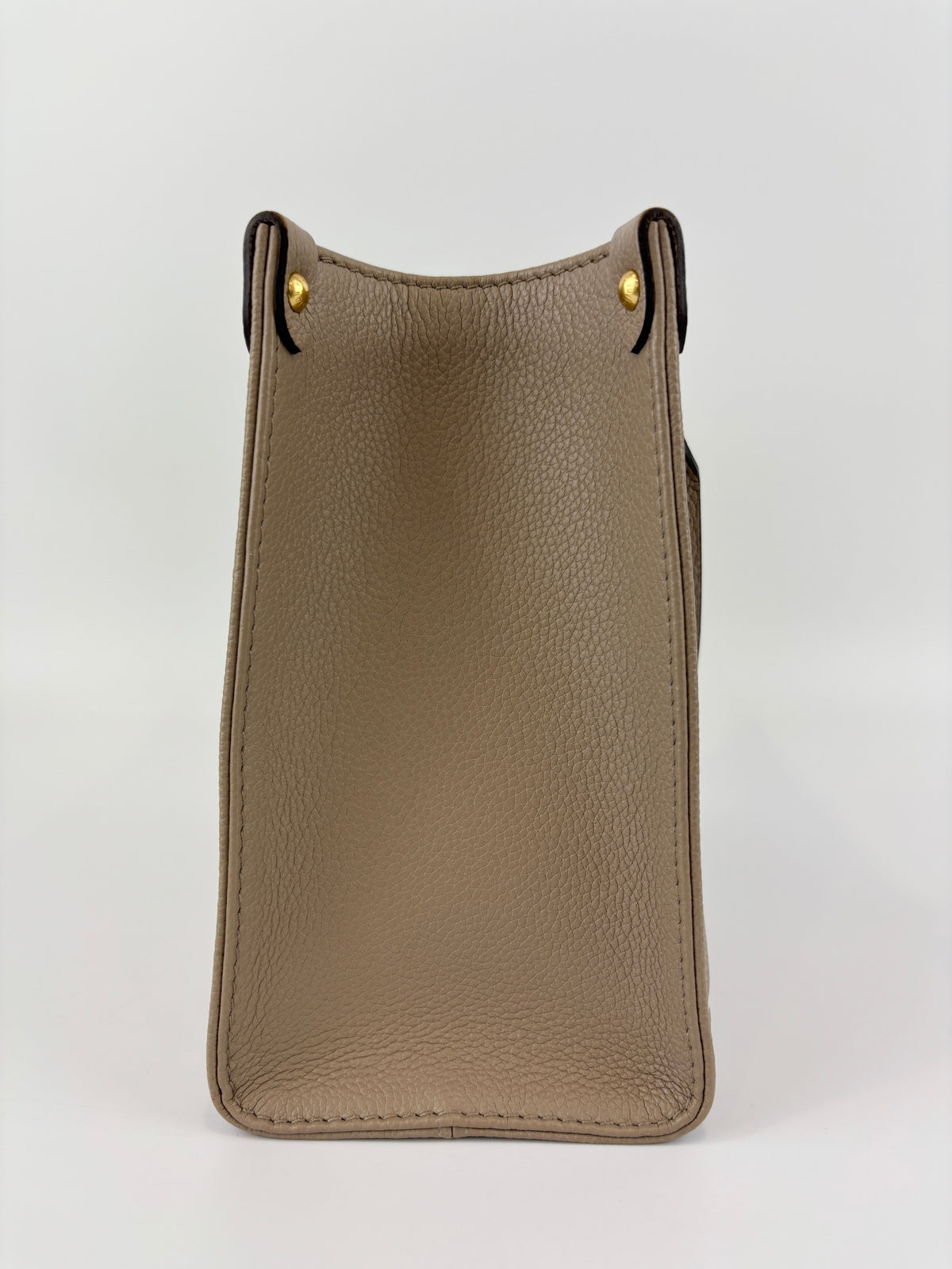 Louis Vuitton OnTheGo PM Bicolour Monogram Empreinte Tourterelle/Creme - Glampot