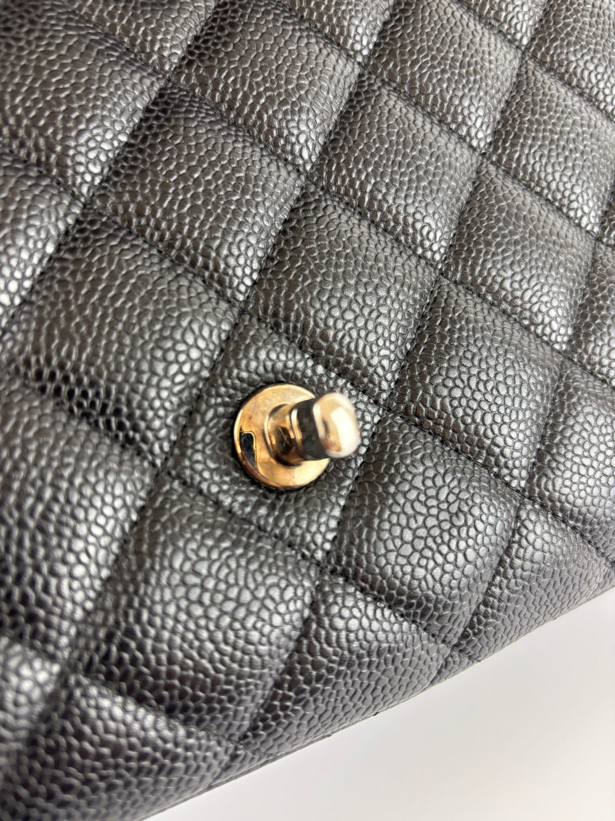 Maxi Classic Double Flap Bag Black Caviar Leather SHW - Glampot