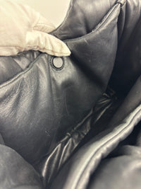 1BG413 Medium Padded Soft Nappa Leather Bag Black - Glampot