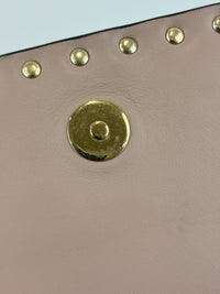 Valentino Garavani Rockstud Clutch in Navy - Glampot