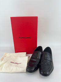 Salvatore Ferragamo Black Leather Loafers - Glampot