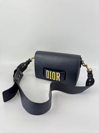 Dior Dio(r)evolution Flap Bag in Navy Calfskin GHW - Glampot