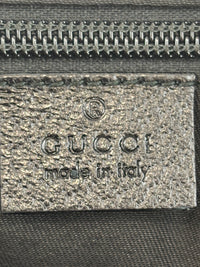 Gucci Black Web Strap Flap Messenger GG Canvas Medium - Glampot