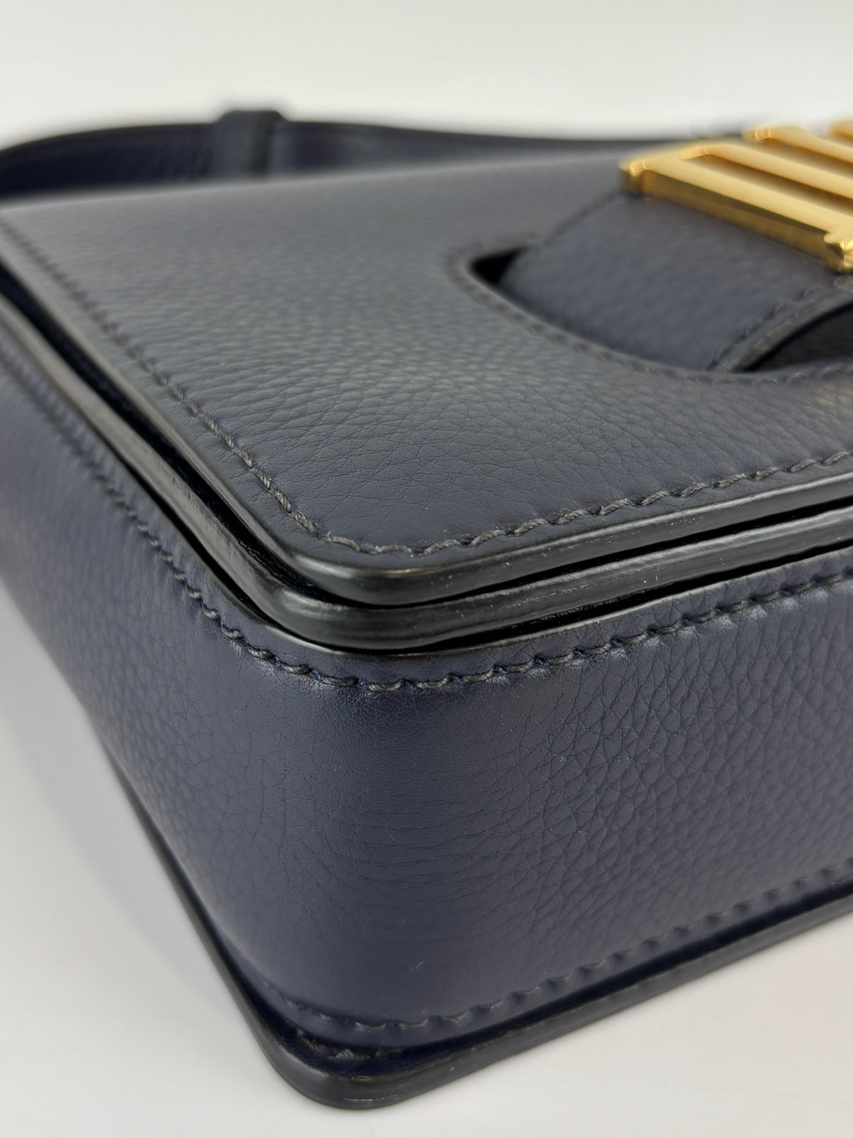 Dior Dio(r)evolution Flap Bag in Navy Calfskin GHW - Glampot