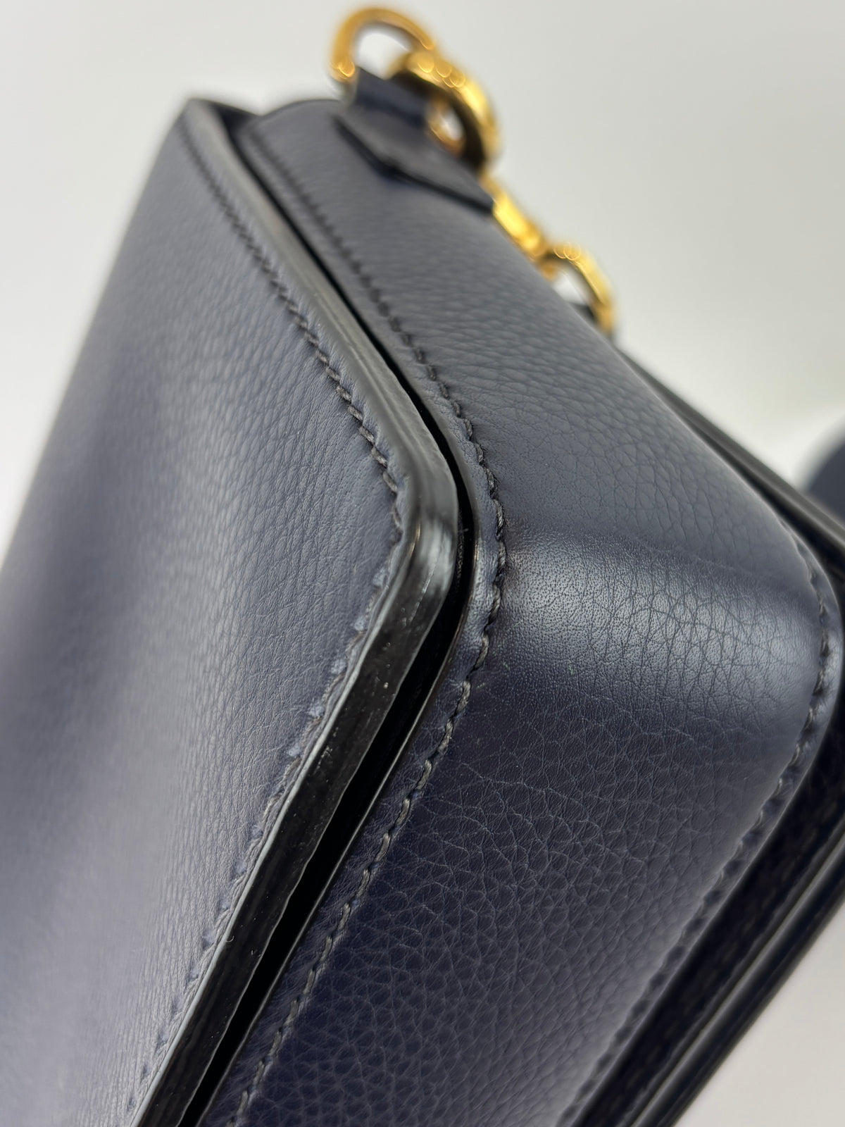 Dior Dio(r)evolution Flap Bag in Navy Calfskin GHW - Glampot