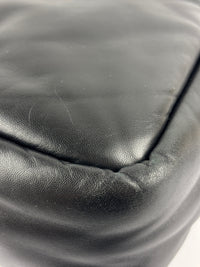 1BG413 Medium Padded Soft Nappa Leather Bag Black - Glampot