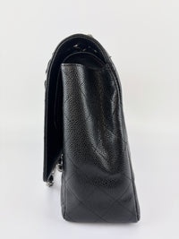 Maxi Classic Double Flap Bag Black Caviar Leather SHW - Glampot