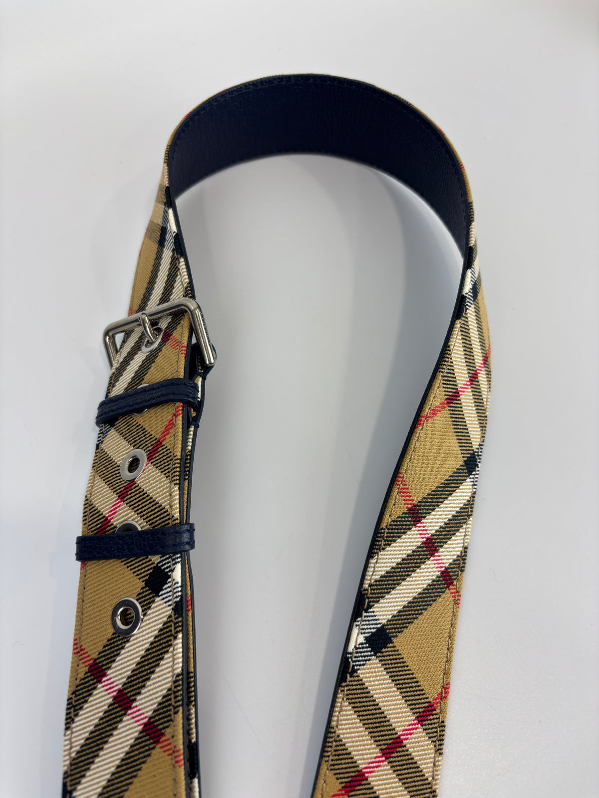 Small Banner Tote in Navy Blue - Glampot