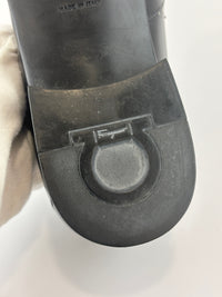Salvatore Ferragamo Black Leather Loafers - Glampot