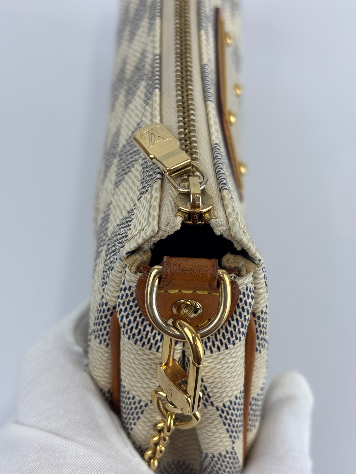 Eva Clutch Damier Azur - Glampot