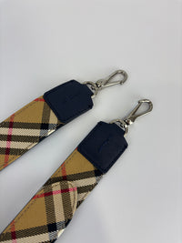 Small Banner Tote in Navy Blue - Glampot