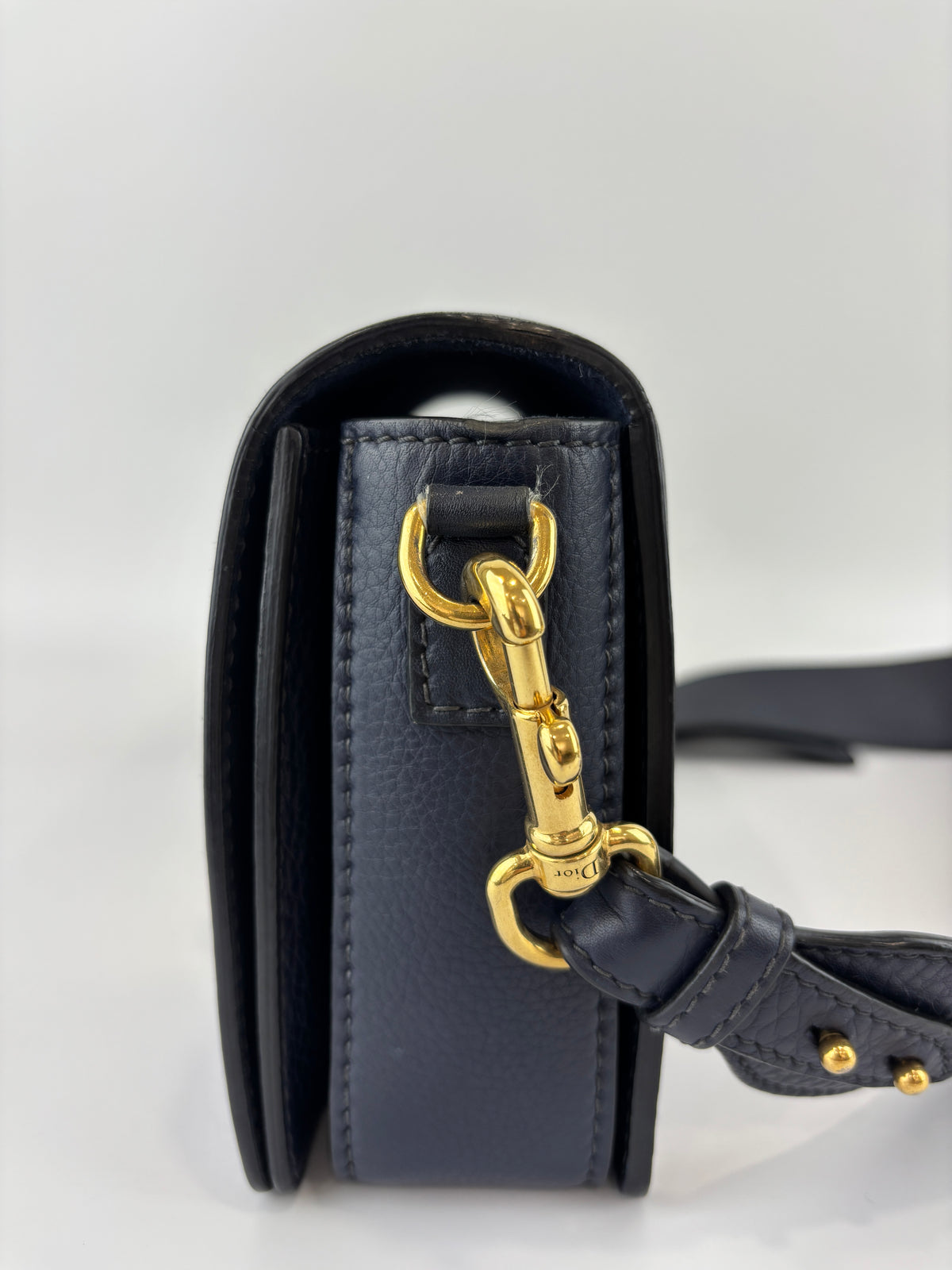 Dior Dio(r)evolution Flap Bag in Navy Calfskin GHW - Glampot