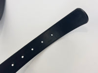 Gucci GG Marmont Slim Leather Belt in Black Size 85 - Glampot