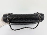 Maxi Classic Double Flap Bag Black Caviar Leather SHW - Glampot