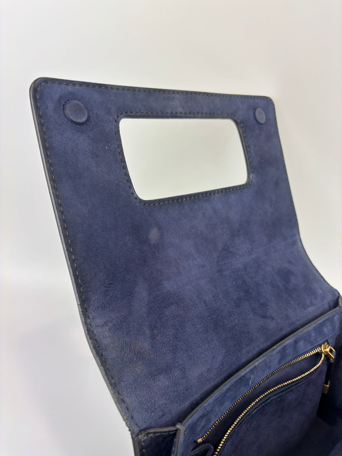 Dior Dio(r)evolution Flap Bag in Navy Calfskin GHW - Glampot
