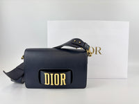 Dior Dio(r)evolution Flap Bag in Navy Calfskin GHW - Glampot