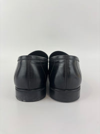 Salvatore Ferragamo Black Leather Loafers - Glampot