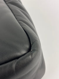 1BG413 Medium Padded Soft Nappa Leather Bag Black - Glampot