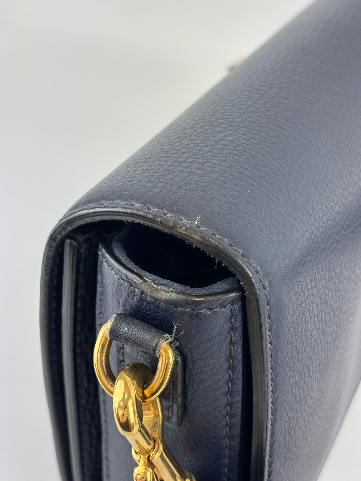 Dior Dio(r)evolution Flap Bag in Navy Calfskin GHW - Glampot