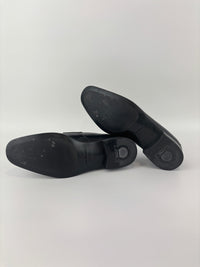 Salvatore Ferragamo Black Leather Loafers - Glampot