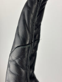 1BG413 Medium Padded Soft Nappa Leather Bag Black - Glampot