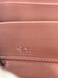 Gucci Microguccissima Zip Around Long Wallet in Dusty Pink - Glampot