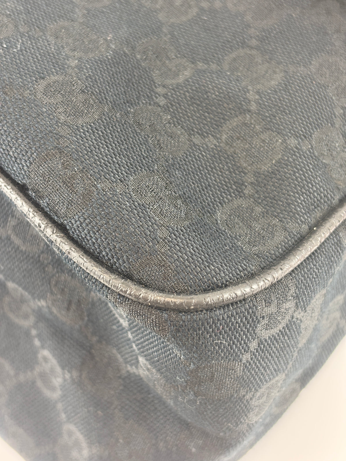 Gucci Black Web Strap Flap Messenger GG Canvas Medium - Glampot