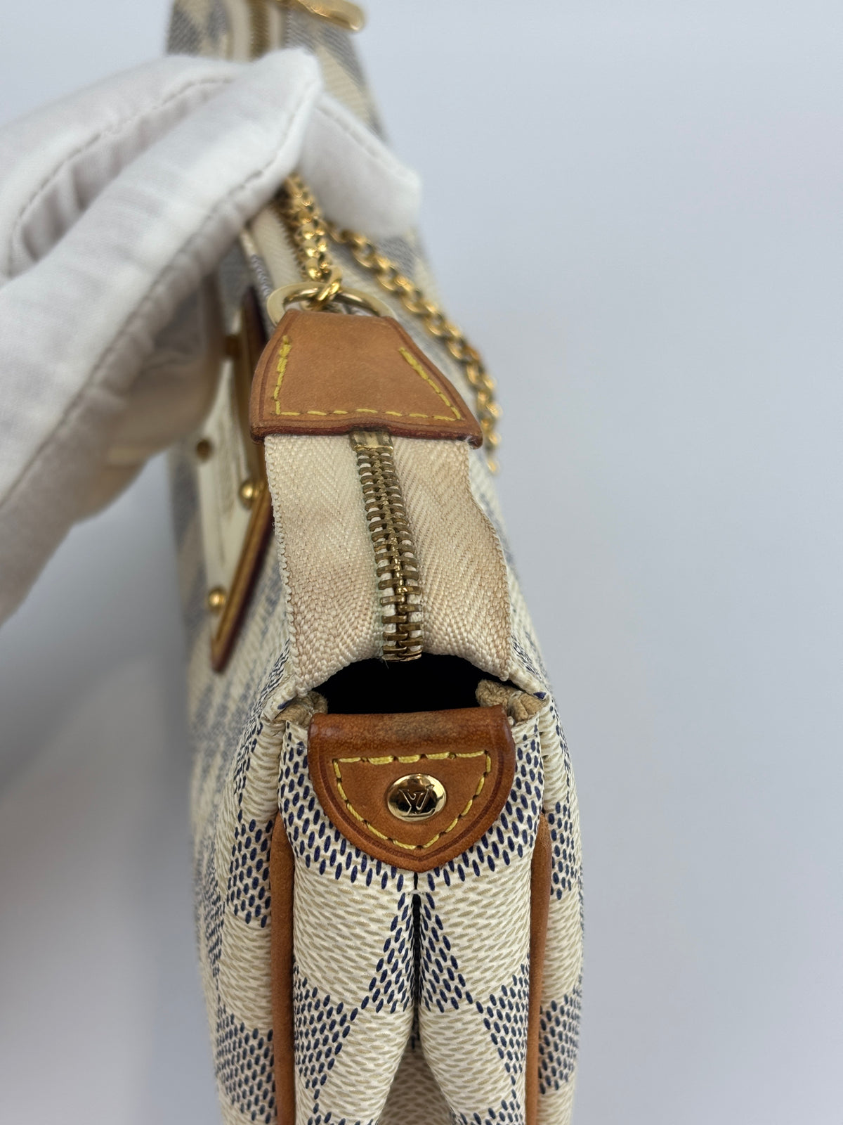 Eva Clutch Damier Azur - Glampot