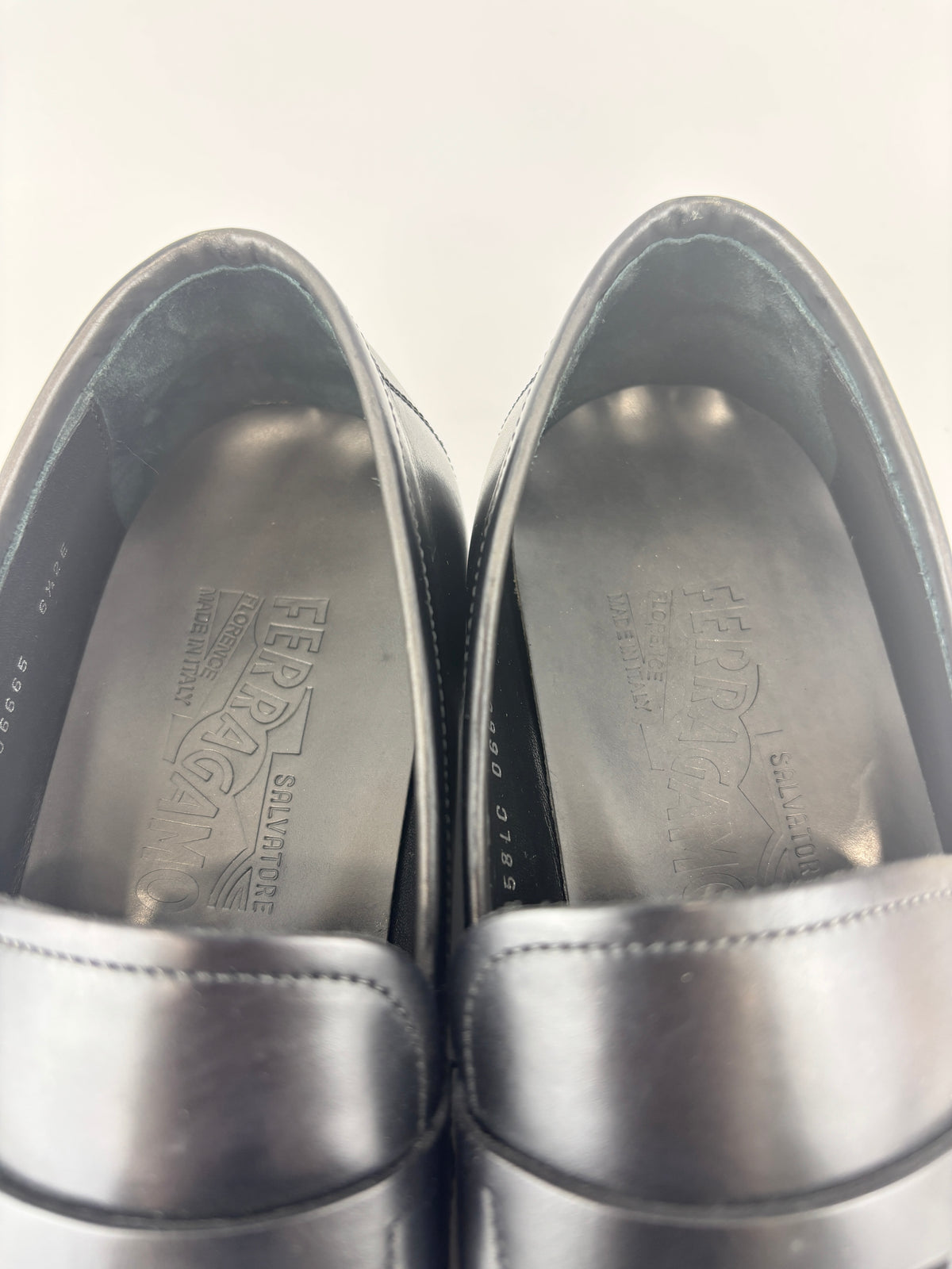 Salvatore Ferragamo Black Leather Loafers - Glampot