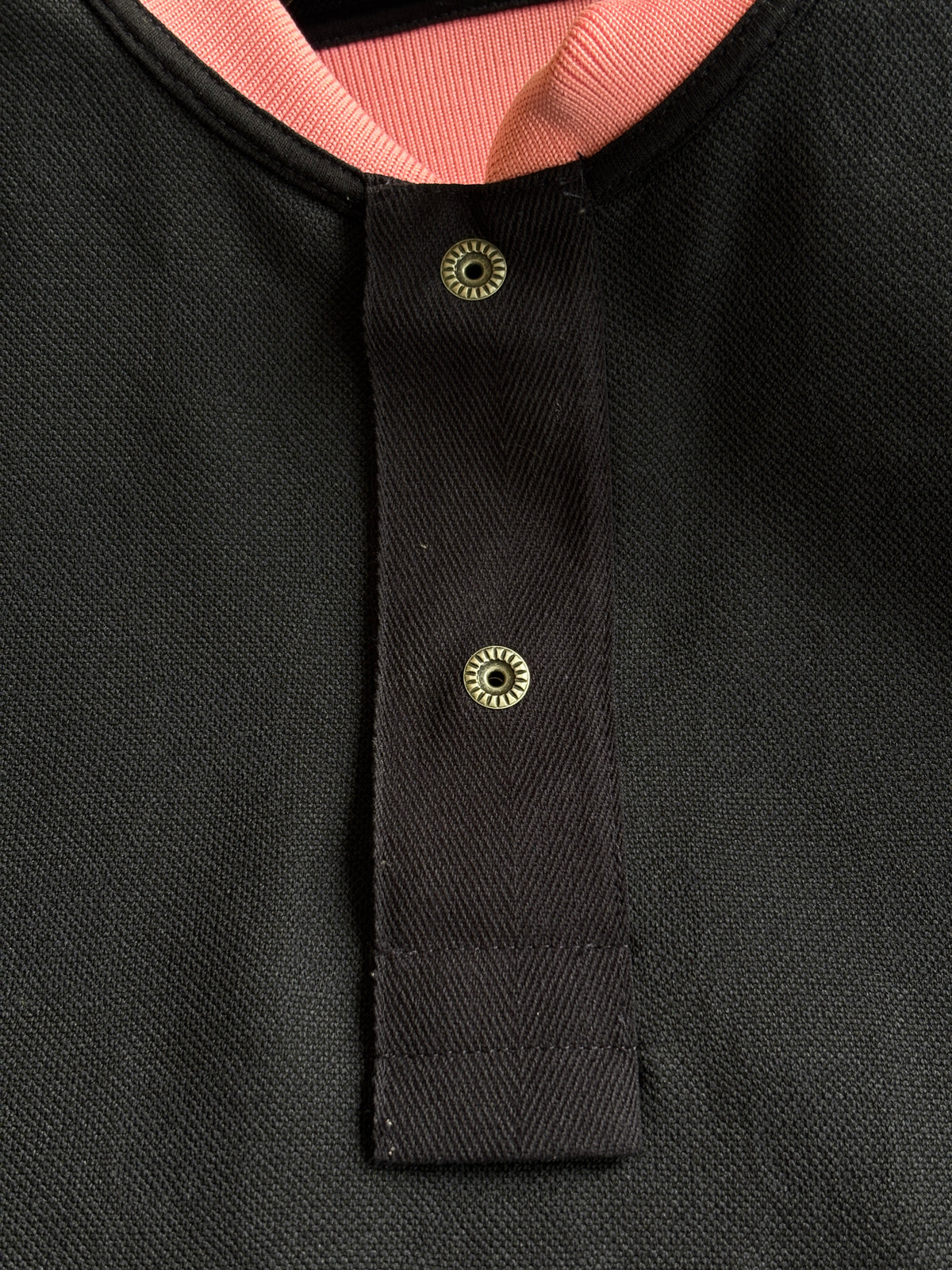768579 GG Detail Jacquard Polo Shirt with Pink / Green Collar Size M - Glampot