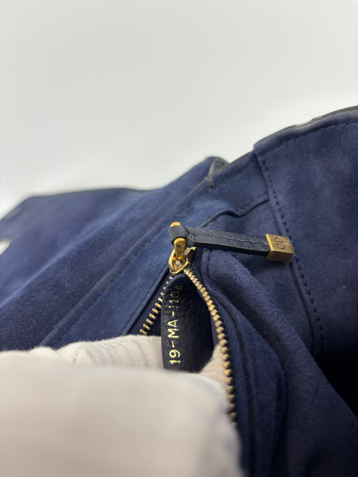 Dior Dio(r)evolution Flap Bag in Navy Calfskin GHW - Glampot