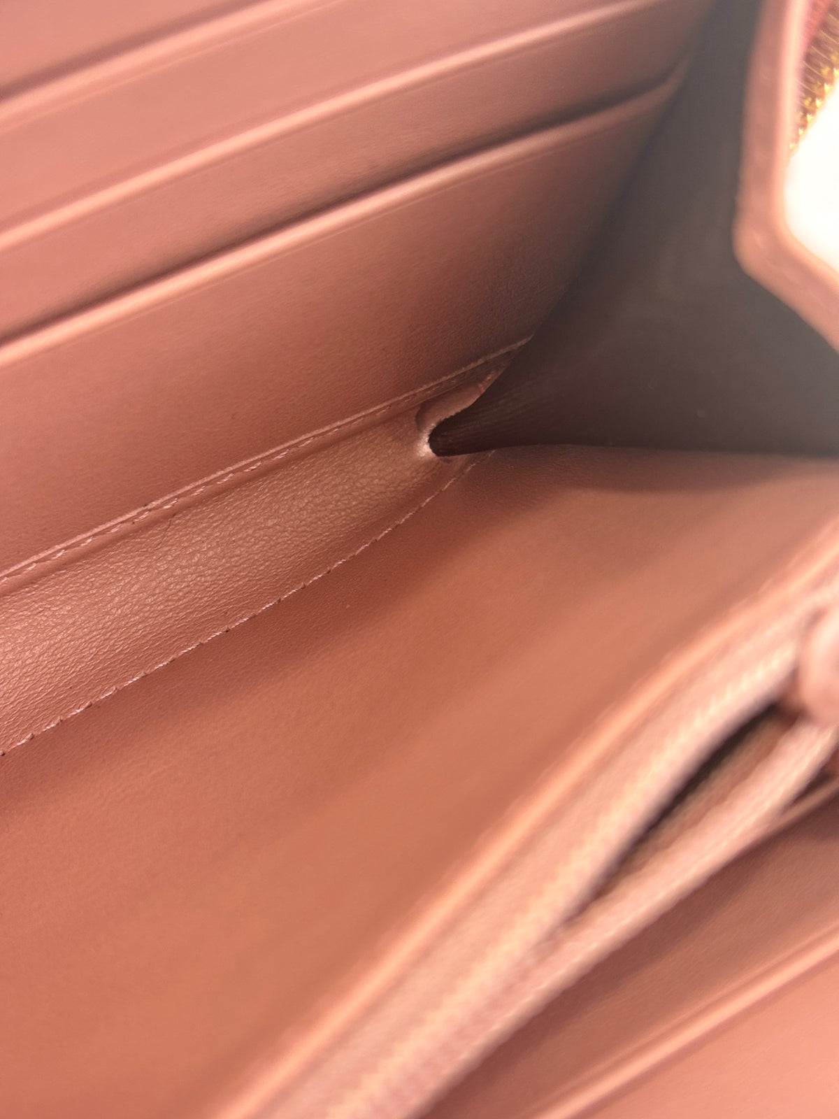 Gucci Microguccissima Zip Around Long Wallet in Dusty Pink - Glampot