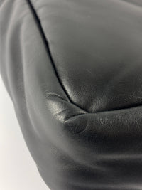 1BG413 Medium Padded Soft Nappa Leather Bag Black - Glampot