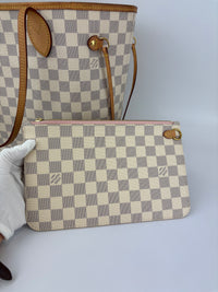 N41605 Neverfull MM Damier Azur - Glampot
