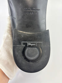 Salvatore Ferragamo Black Leather Loafers - Glampot