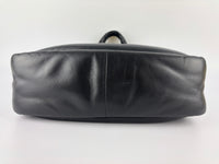 1BG413 Medium Padded Soft Nappa Leather Bag Black - Glampot