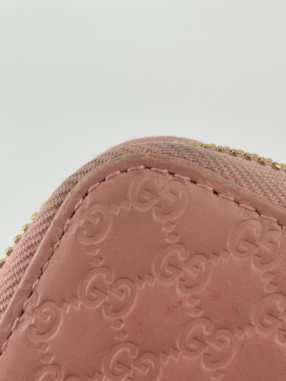 Gucci Microguccissima Zip Around Long Wallet in Dusty Pink - Glampot