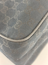 Gucci Black Web Strap Flap Messenger GG Canvas Medium - Glampot