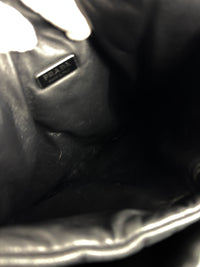 1BG413 Medium Padded Soft Nappa Leather Bag Black - Glampot