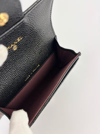 AP0212 Classic Flap Card Holder in Black Caviar GHW - Glampot