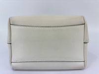 Jimmy Choo Small Bon Bon Leather Bucket Bag in White - Glampot
