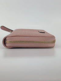 Gucci Microguccissima Zip Around Long Wallet in Dusty Pink - Glampot